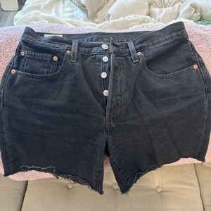 Levi’s 501 Black Denim Shorts